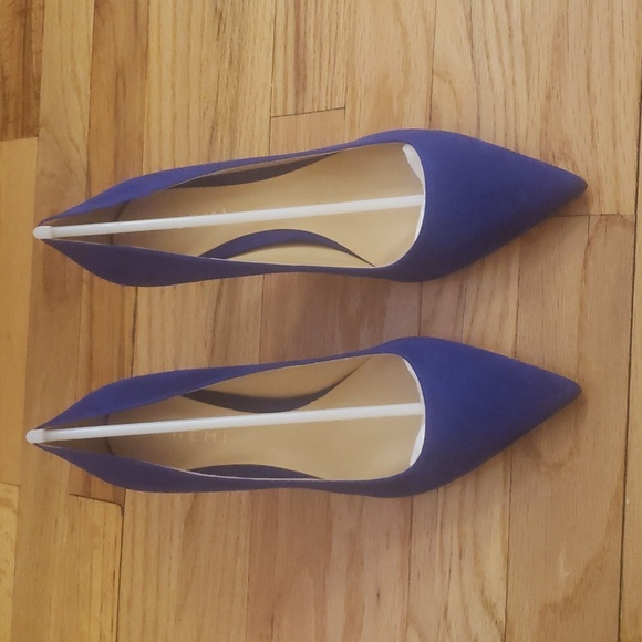 MGemi Blue Suede Pumps